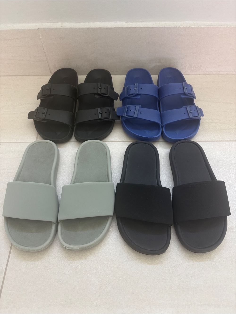 Target Kids Sandals and Slides in Black, Blue, Gray